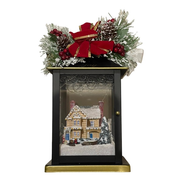 The Bradford Exchange Thomas Kinkade Sparkle of the Season Lantern “Joy” - Picture 2 of 11
